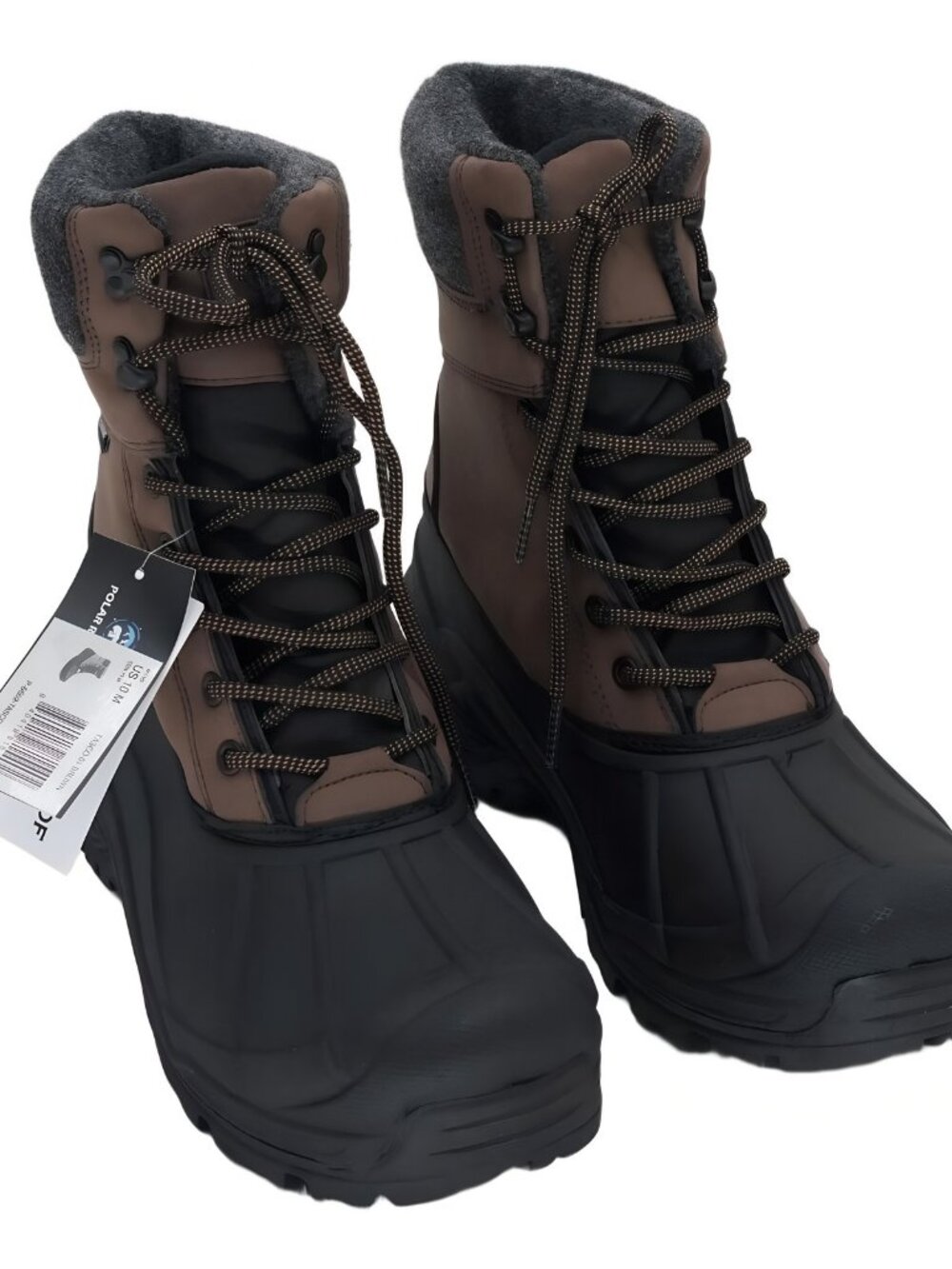 Polar Range Men's Tasco-01 Brown Cold Weather Snow Boots Size 10